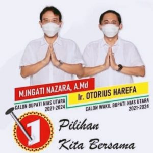 Paslon Bupati Nias Utara Ingati Nazara dan Otorius Harefa Banjir Dukungan
