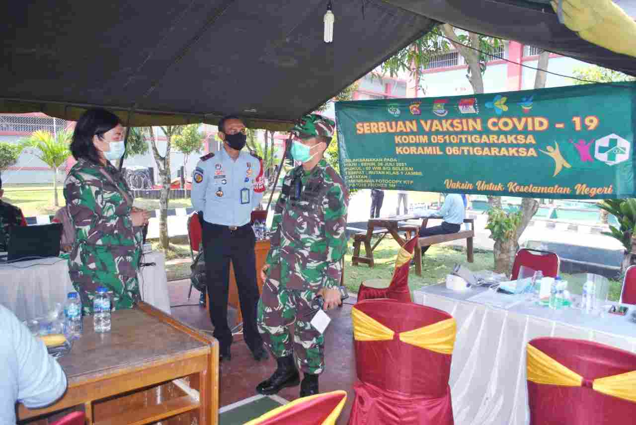 3.000 Vaksin Covid-19 ‘Diserbu’ Warga Binaan Rutan Kelas 1 Tangerang