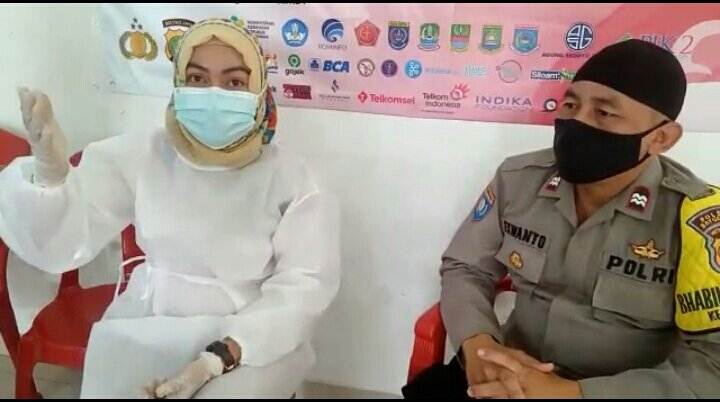 Polsek Batuceper Gelar Vaksinasi Merdeka Aglomerasi Lansia