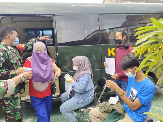 Percepat Herd Immunity, Koramil 10 Sepatan Gelar Vaksin Usia 12 Tahun