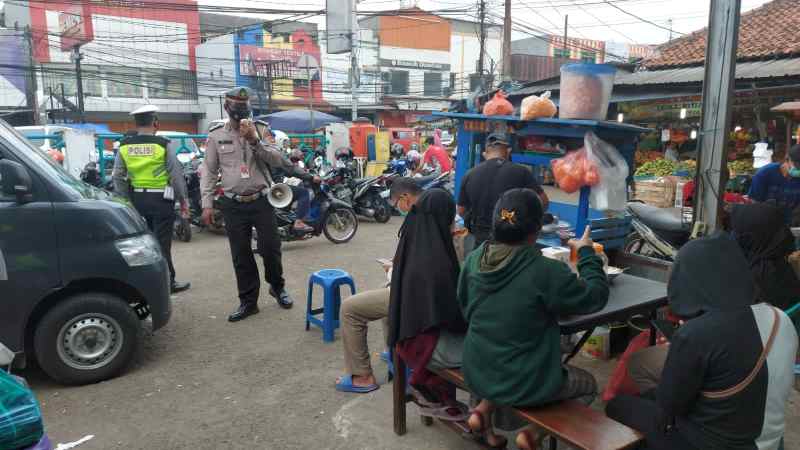 Operasi Zebra Maung 2021, Satlantas Polresta Tangerang Berhentikan Pengendara Yang Tidak Memakai Masker
