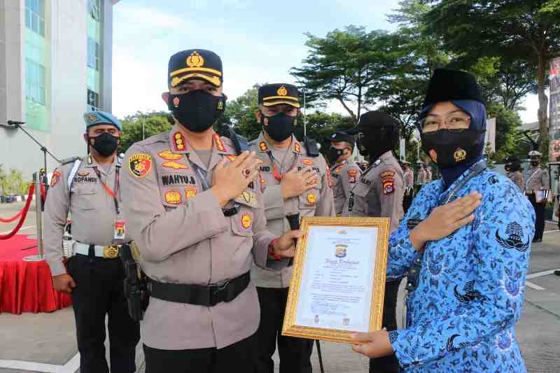 Peringati HUT ke-50 Korpri, ASN Polresta Tangerang Diberi Penghargaan