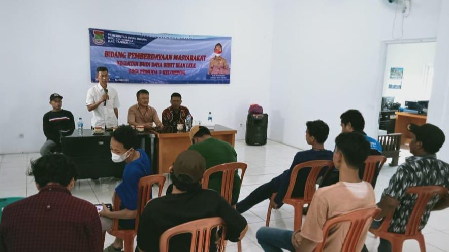 Pemdes Muara Kembangkan Budidaya Ikan Lele dan Pembinaan 3 Kelompok Penerima Manfaat