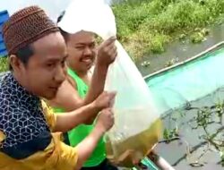 LMP-MAC Kresek Terima Bantuan 4 Ribu Ekor Benih Ikan