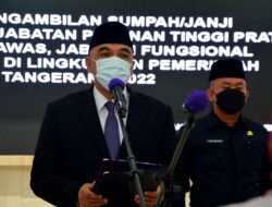 Bupati Tangerang: Pelantikan dan Pengambilan Sumpah PNS untuk Mengisi Kekosongan Jabatan