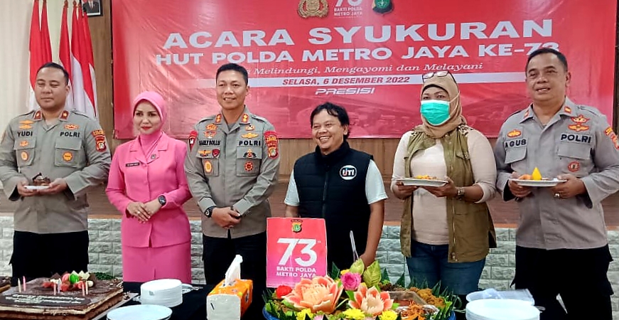 Polres Tangsel Gelar Tasyakuran Bersama Wartawan: Dalam Rangka HUT Polda Metro Jaya ke 73