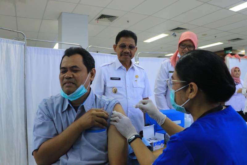 Jadi Lokasi Acara Pencanangan Imunisasi Hepatitis B, Nakes di Kota Tangerang Bersiap Divaksin