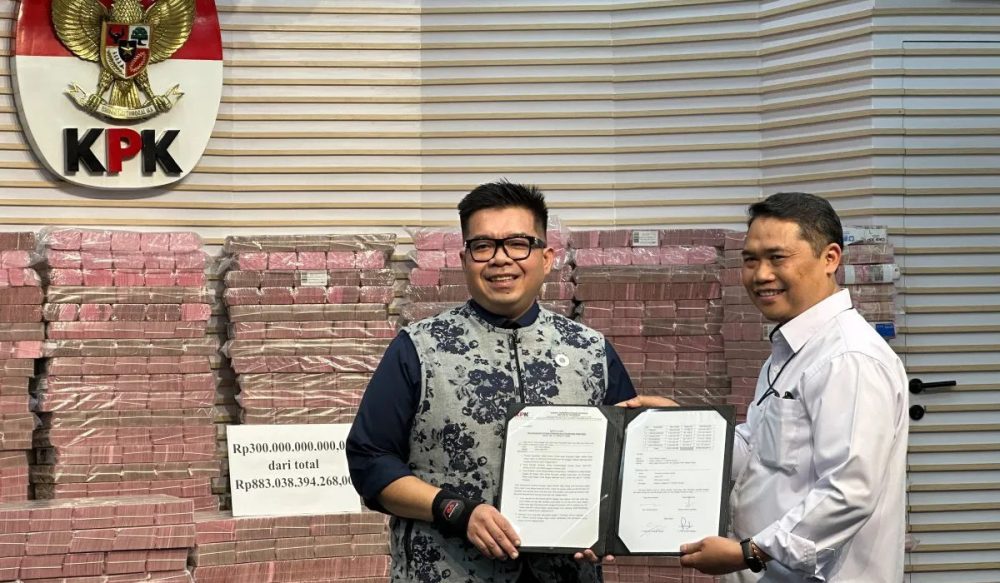 KPK Kembalikan Aset Rp883 Miliar ke Taspen dari Kasus Korupsi