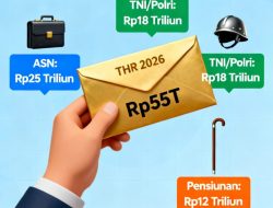 Anggaran THR ASN 2026 Naik 10 Persen Mencapai Rp55 Triliun Tahun Ini