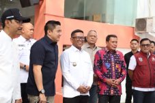 Bupati Tangerang Dampingi Seskab Teddy Indra Wijaya dan Mensos Tinjau Sekolah Rakyat di Curug